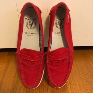 Beautiful Red Cole Haan Boat Shoes/weekenders